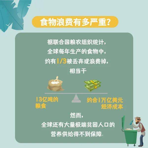 减少食品浪费，成为节能环保达人之道