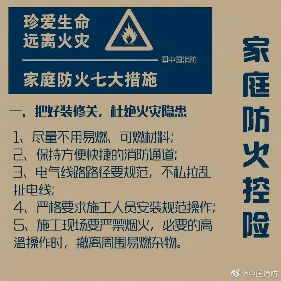 家庭防火管理，降低火灾损失的有效措施